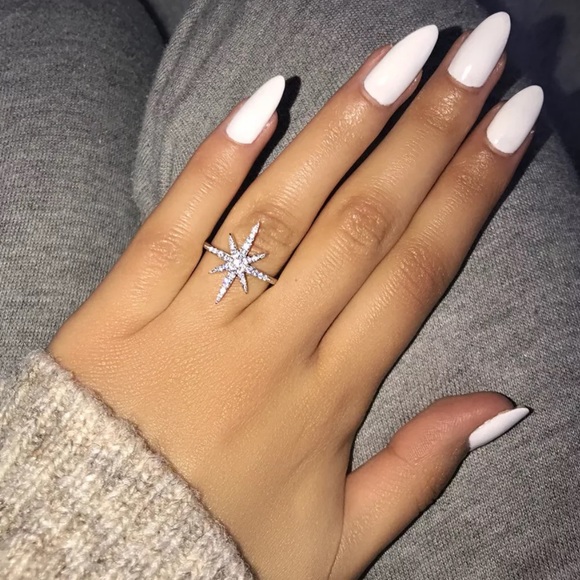 New 925 Sterling Silver Star Ring - Picture 2 of 6